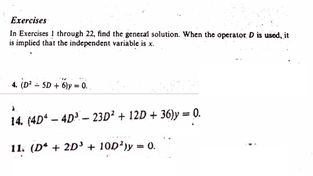 Solved Exercises In Exercises 1 Through 22, Find The General | Chegg.com