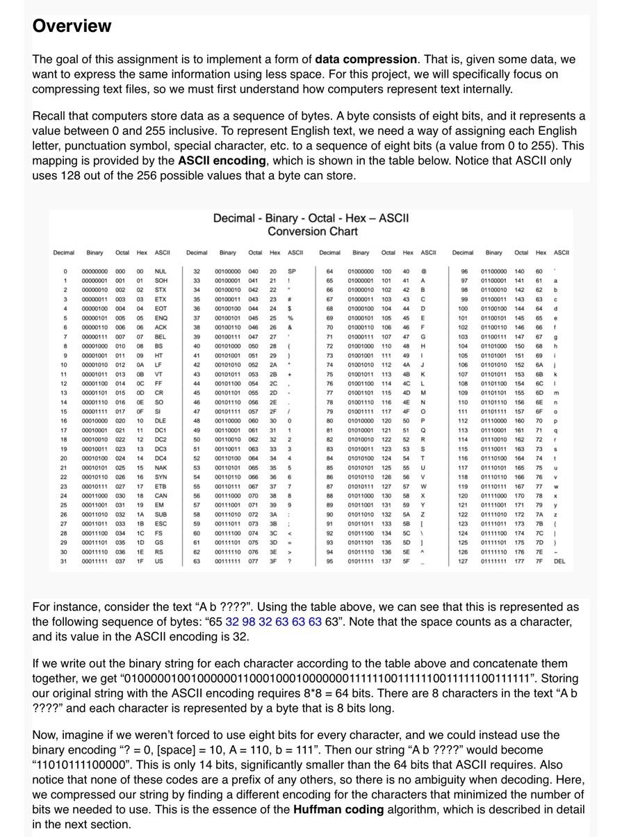 Overview The goal of this assignment is to implement | Chegg.com