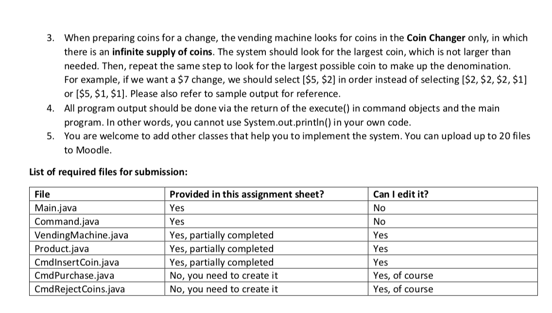 Solved [Java required] Consider a vending machine, which | Chegg.com
