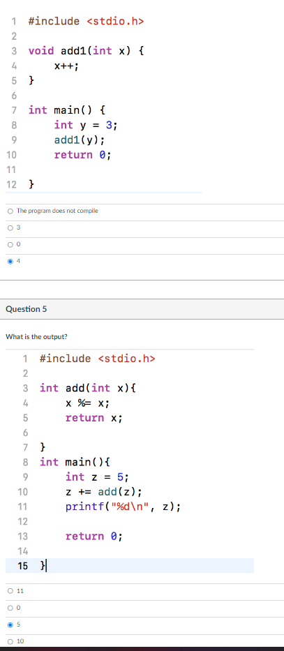 Solved The int main function always returns an integer | Chegg.com