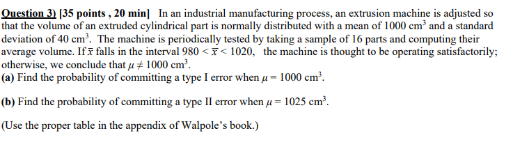 Solved Question 3) (35 points , 20 min] In an industrial | Chegg.com