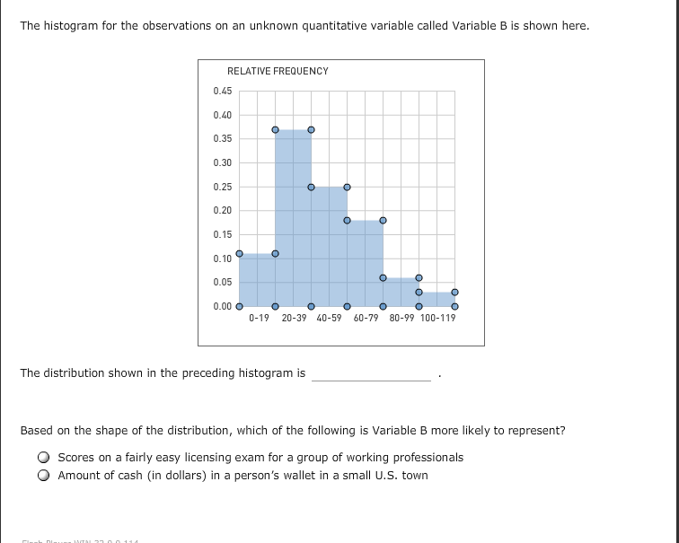 Solved 10. The shape of a frequency distribution Aa Aa The | Chegg.com