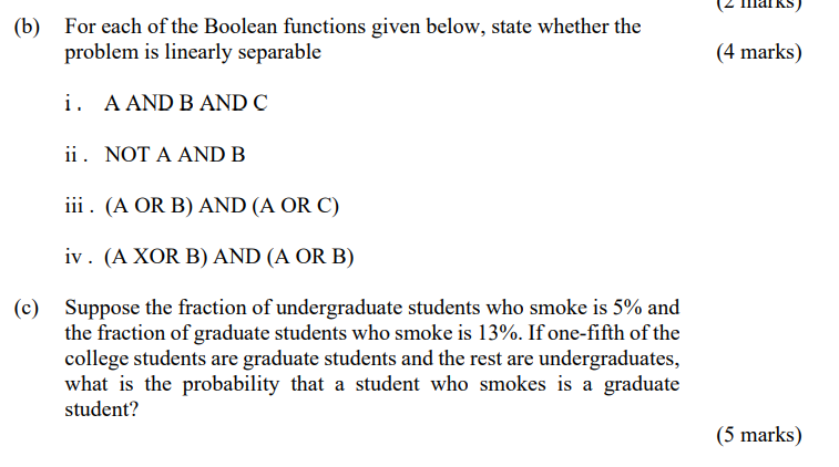 Solved (b) For Each Of The Boolean Functions Given Below, | Chegg.com