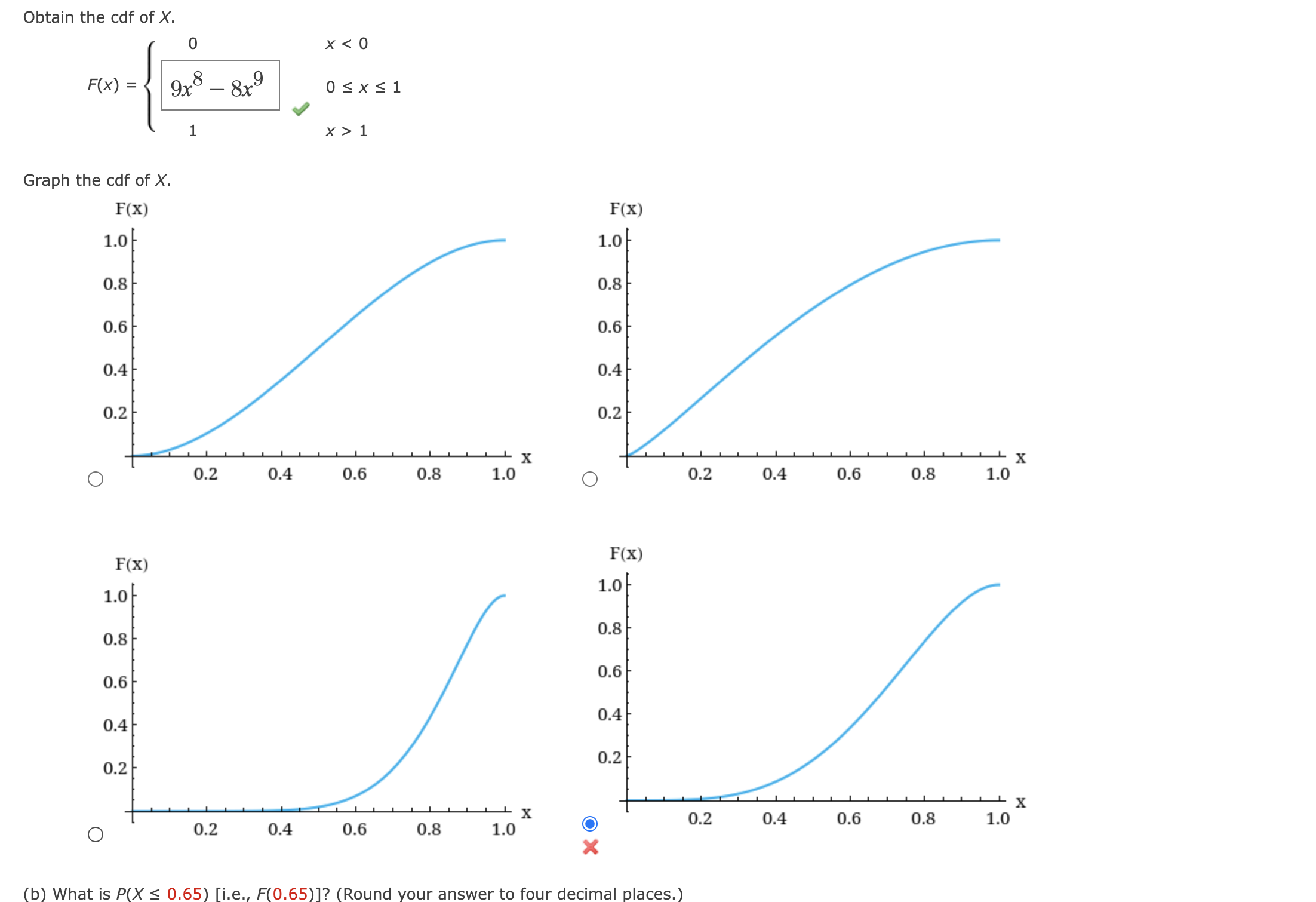 Solved _et X denote the amount of space occupied by an | Chegg.com