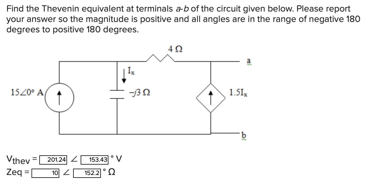 Solved Find The Thevenin Equivalent At Terminals A-b Of The | Chegg.com