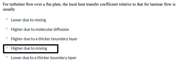 Solved For turbulent flow over a flat plate, the local heat | Chegg.com