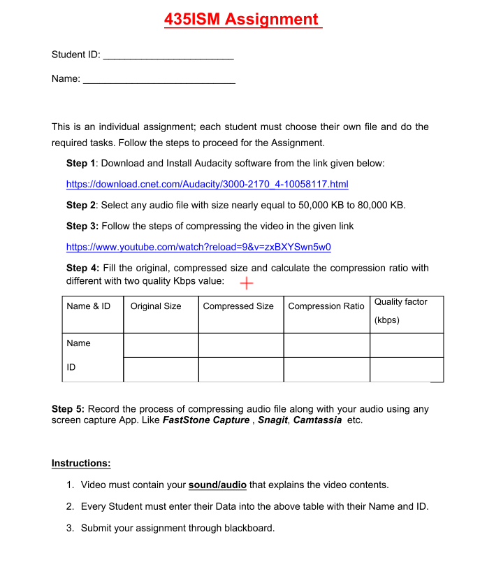 This is an individual assignment; each student must | Chegg.com