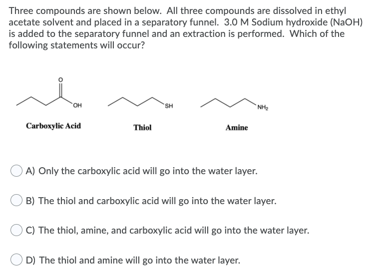Solved Three compounds are shown below. All three compounds | Chegg.com