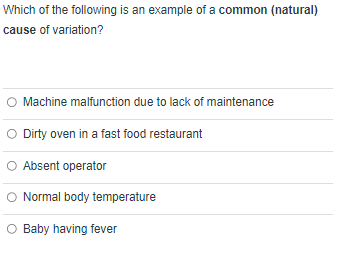 Solved Which of the following is an example of a common | Chegg.com