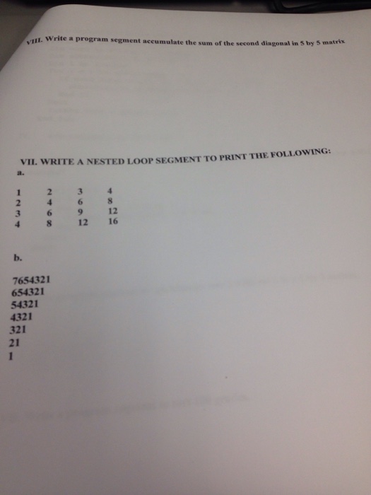 Solved Write a program segment accumulate the sum of the | Chegg.com