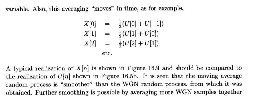 For The Ma Random Process Defined In Example 16 7 Chegg Com