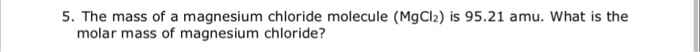 mgcl2 molar mass