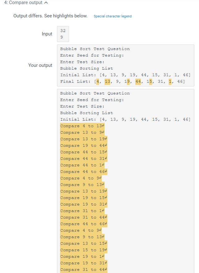Solved PLEASE USE PYTHON From this pseudo code of bubble | Chegg.com