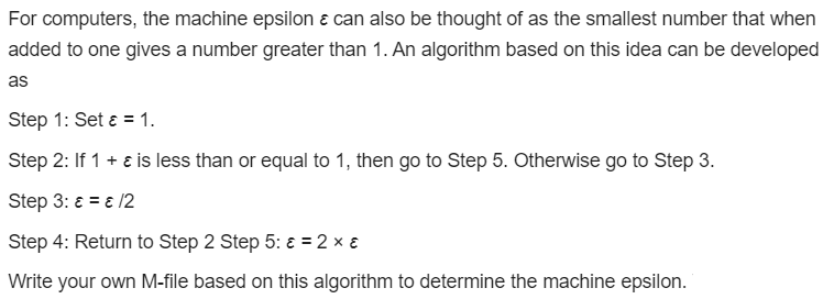 Solved The machine epsilon for single precision is ε = 2.23 | Chegg.com