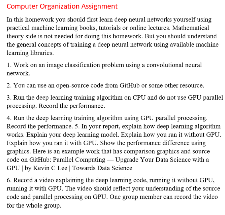 Computer Organization Assignment In this homework you | Chegg.com