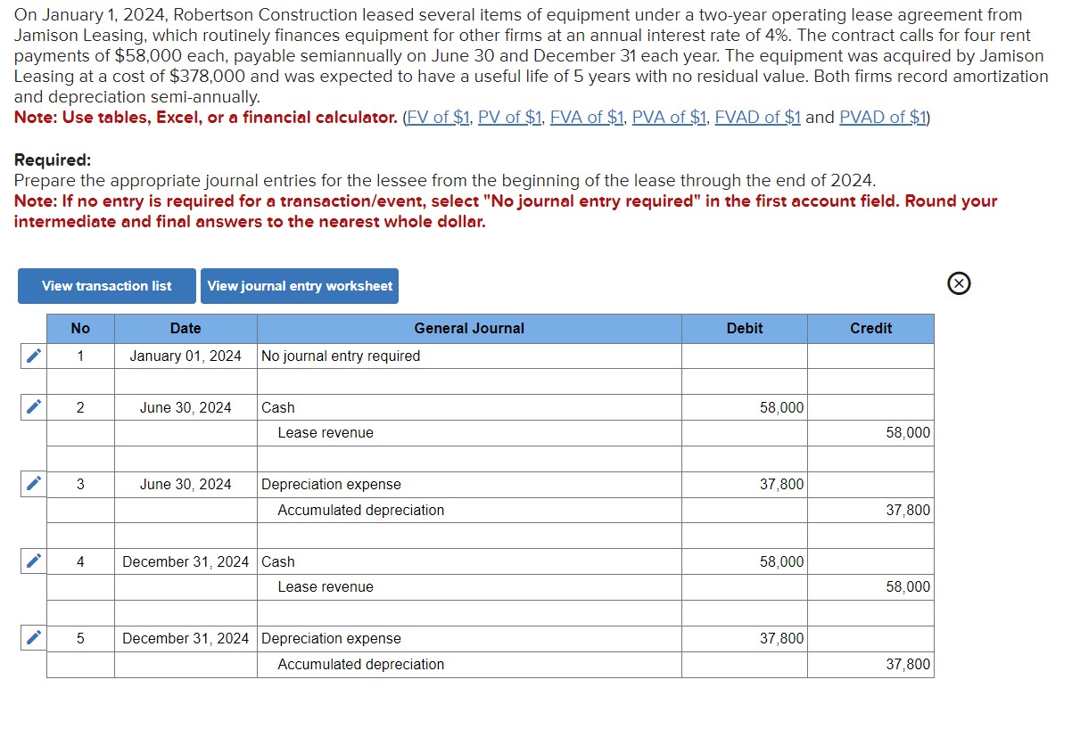 Solved On January 1 2024 Robertson Construction Leased Chegg Com   PhpQ4wSFf