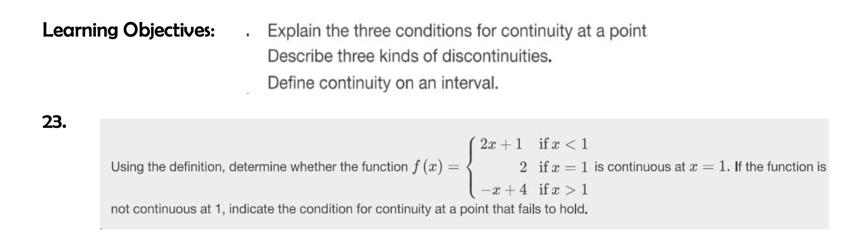 Solved rning Objectives: . Explain the three conditions for | Chegg.com