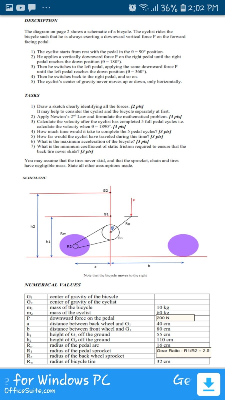 Solved Full 36% 02:02 PM DESCRIPTION The diagram on page 2 | Chegg.com