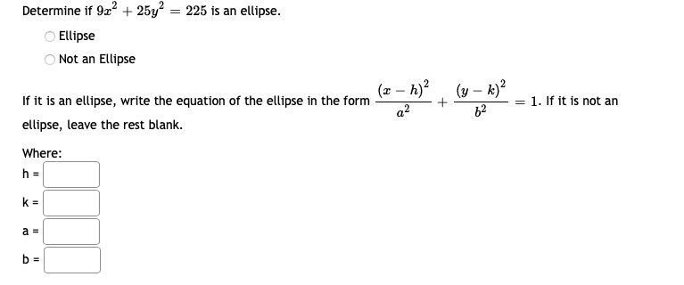 find the area of the ellipse 5x2 22y2=110