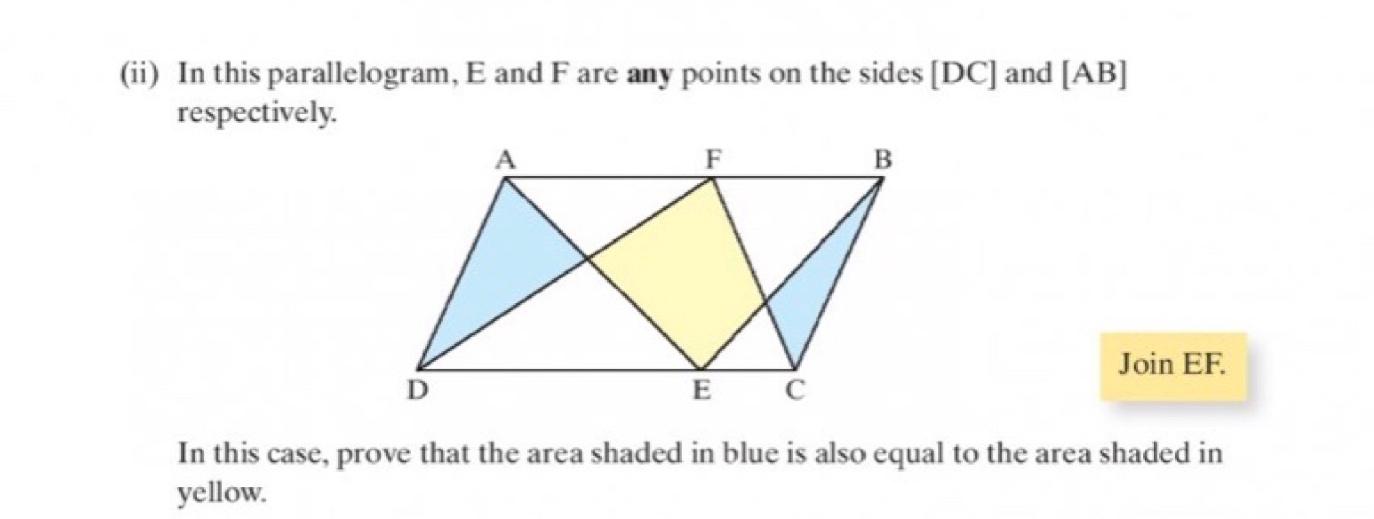 Solved 12. (i) ABCD is a parallelogram. E is the midpoint of | Chegg.com