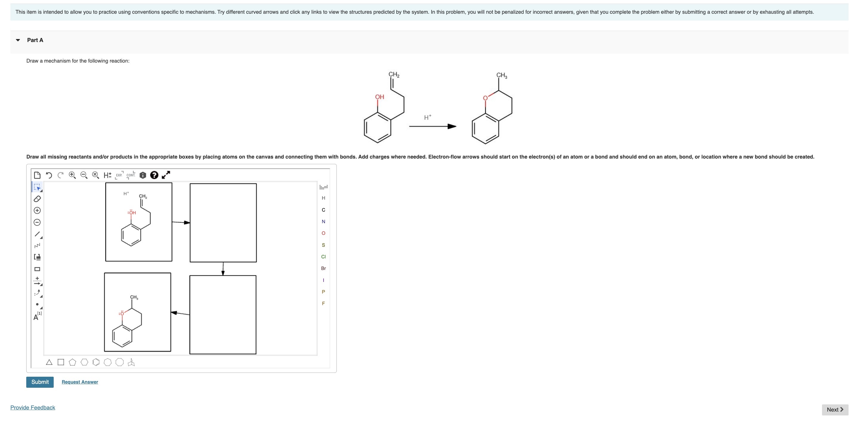 Solved Draw a mechanism for the following reaction: | Chegg.com