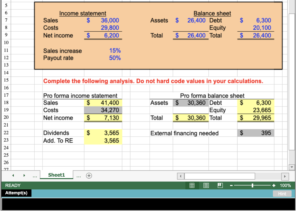 Solved Calculating EFN Excel ?A X Sign In FILE INSERT