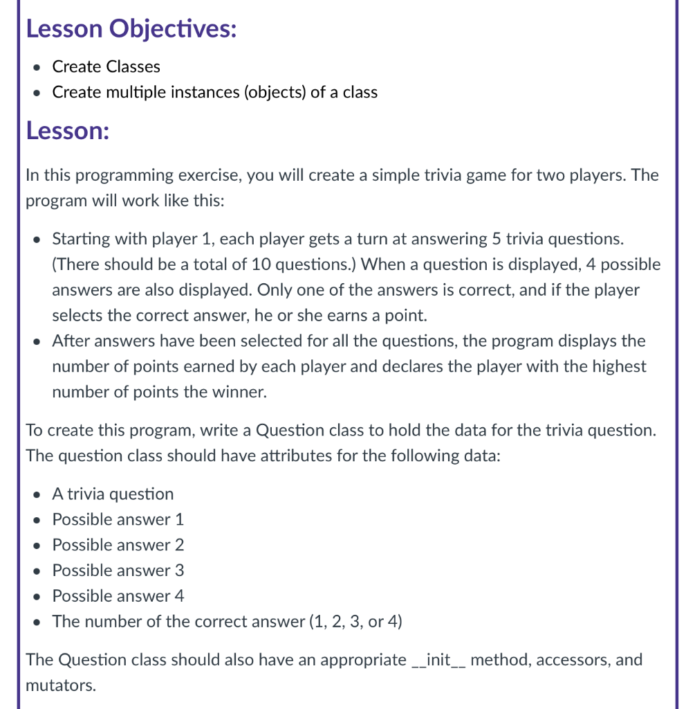 Solved Please use Python! I need the UML class diagram NOT | Chegg.com image.