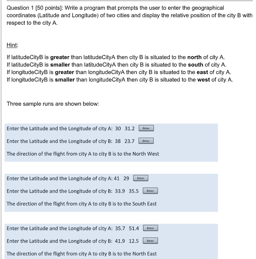 Solved Please I want to solve this question in java and | Chegg.com