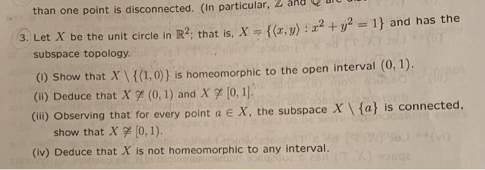 Solved than one point is disconnected. (In particulara 3. | Chegg.com