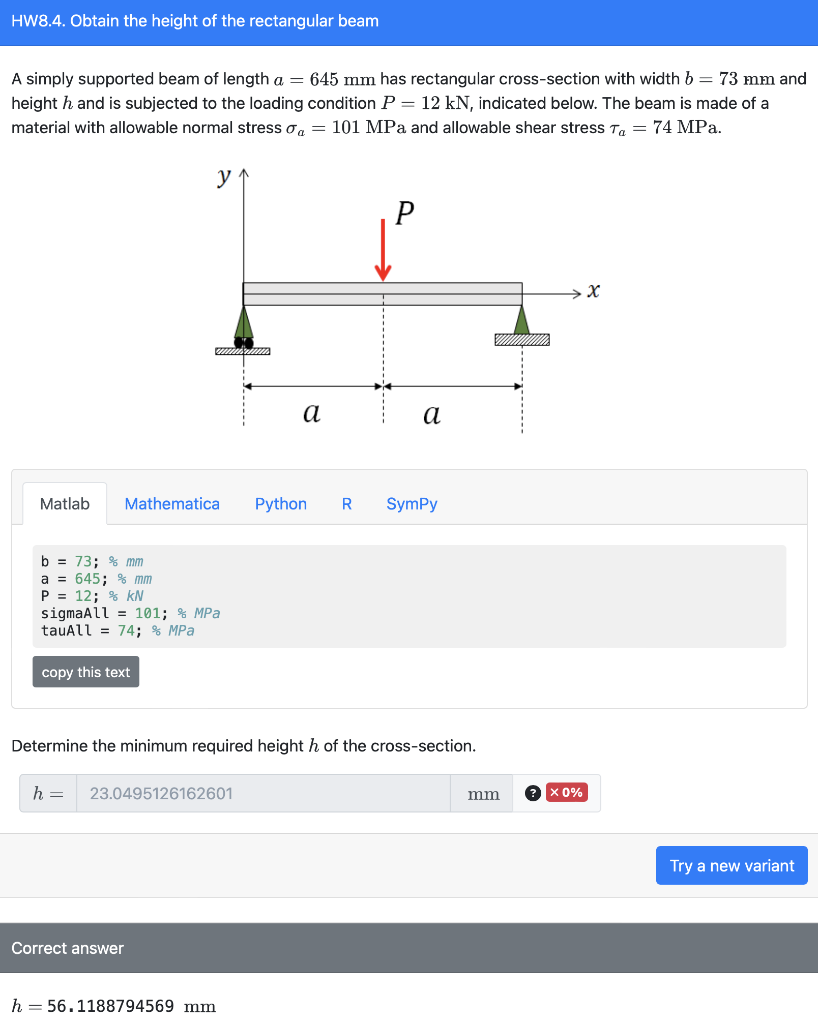 Solved Given the normal and shear stresses, this Problem | Chegg.com