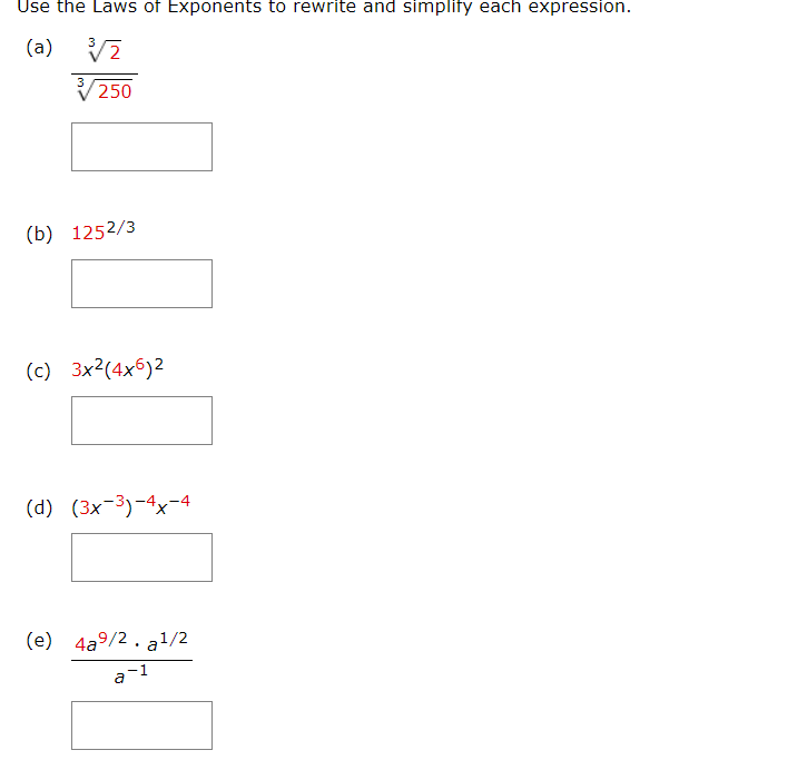 Solved Use The Laws Of Exponents To Rewrite And Simplify