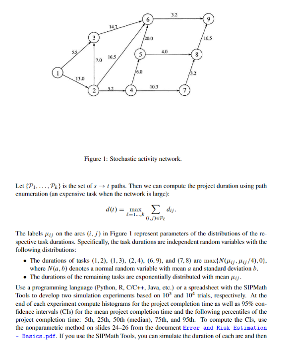 3. Consider the directed, acyclic stochastic | Chegg.com