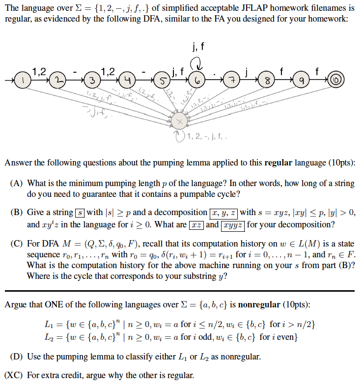 The Language Over 1 2 J F Of Simpli Chegg Com