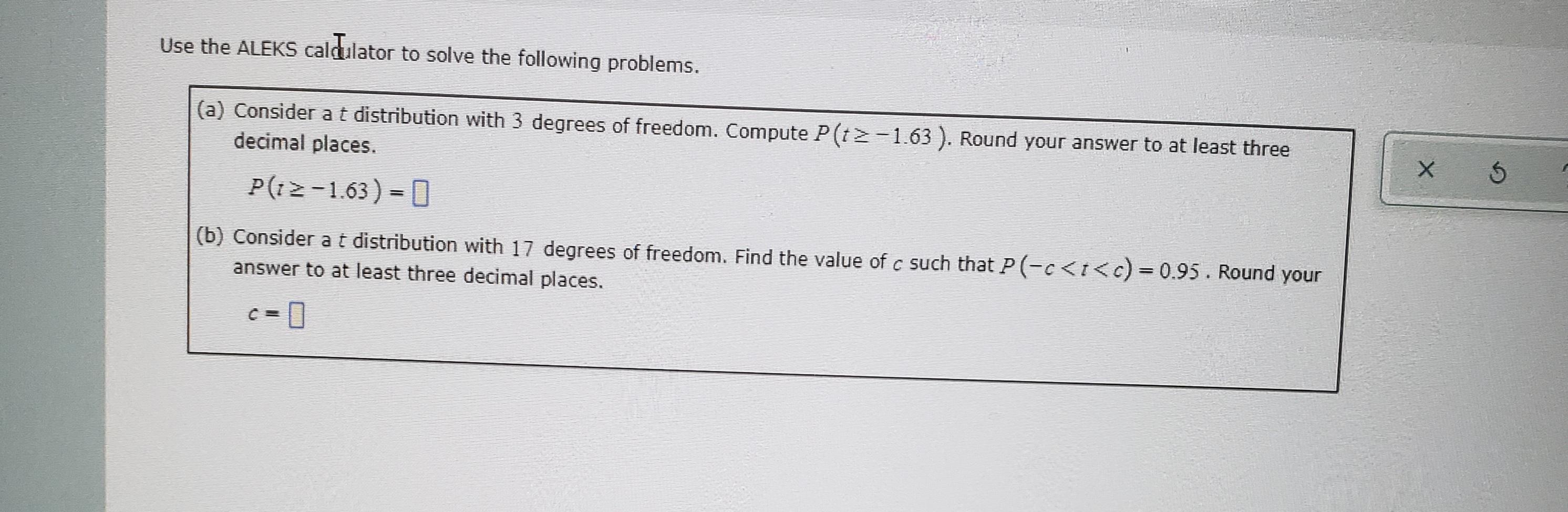 Solved Use the ALEKS calculator to solve the following