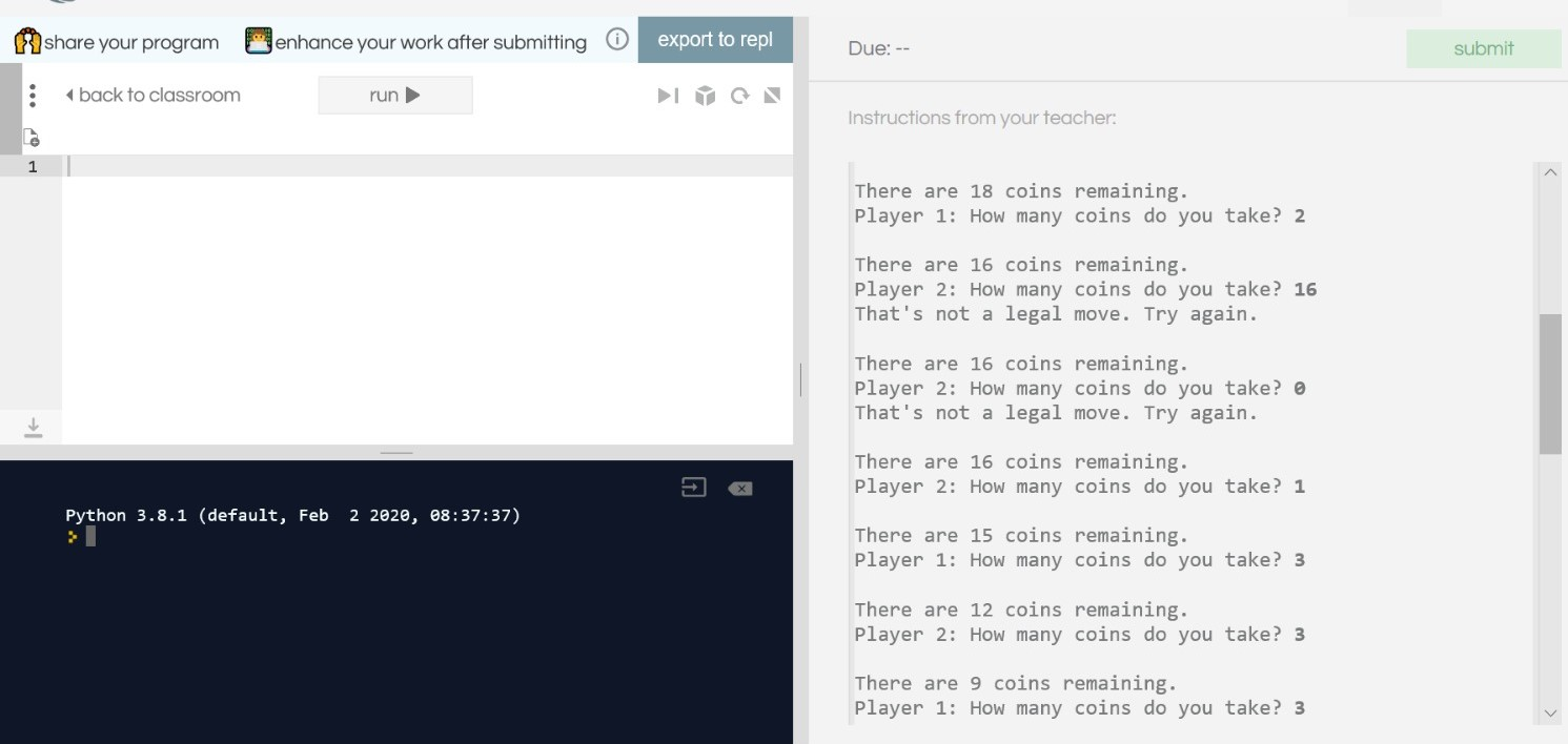 Solved share your program enhance your work after submitting | Chegg.com