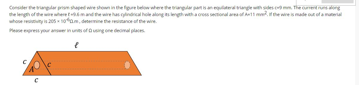 Solved Consider the triangular prism shaped wire shown in | Chegg.com