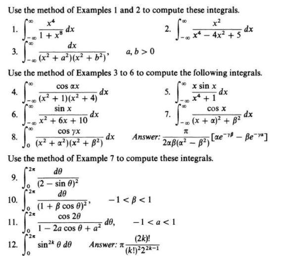 Solved 1 + x 8 dx si COS ax dx 00 sin x son Use the method | Chegg.com