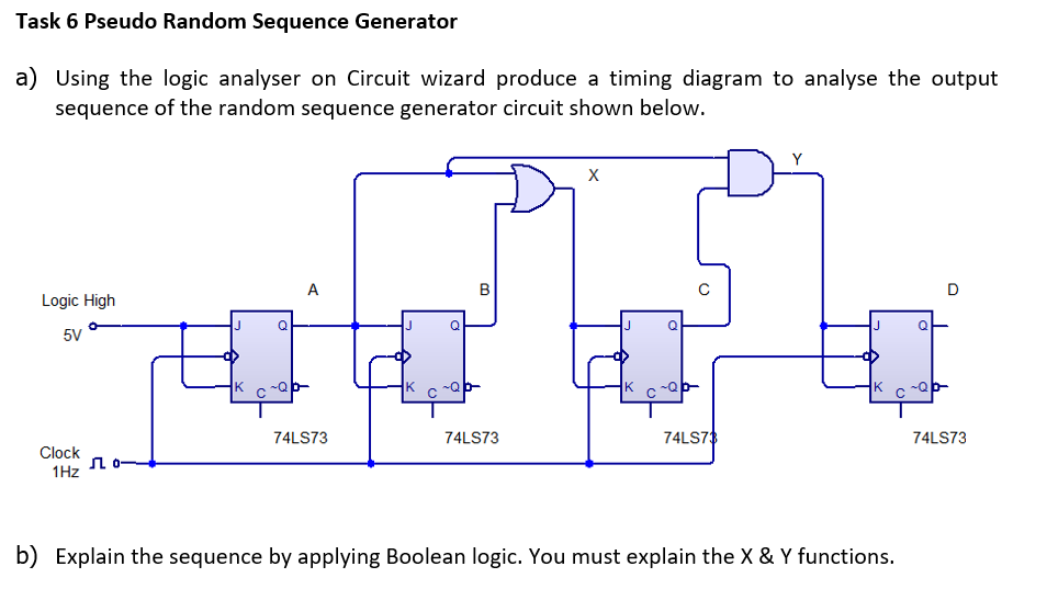 Task 6 Pseudo Random Sequence Generator a) the | Chegg.com