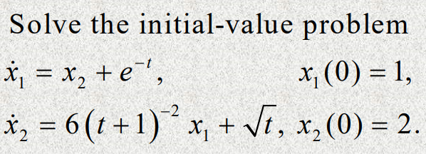 Solved Solve the initial-value problem | Chegg.com