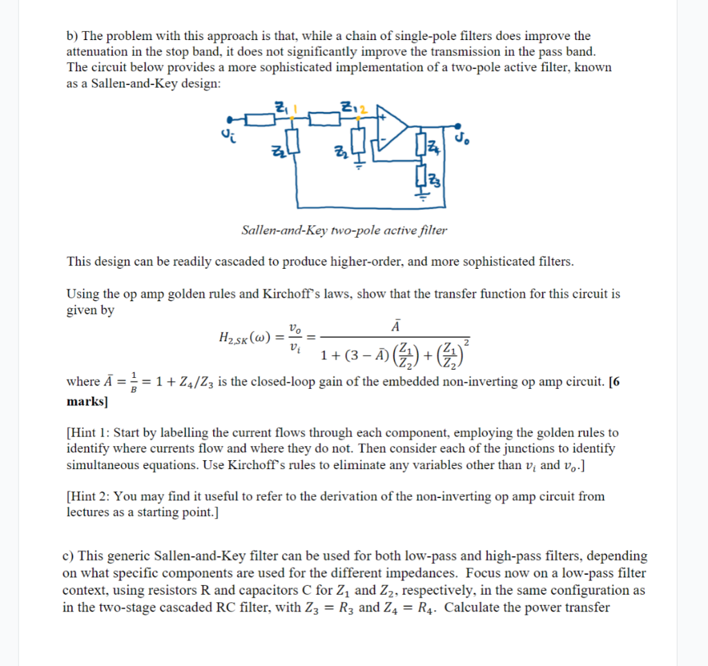 Solved b) The problem with this approach is that, while a | Chegg.com