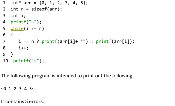 Solved Identify the line number containing the error, then | Chegg.com