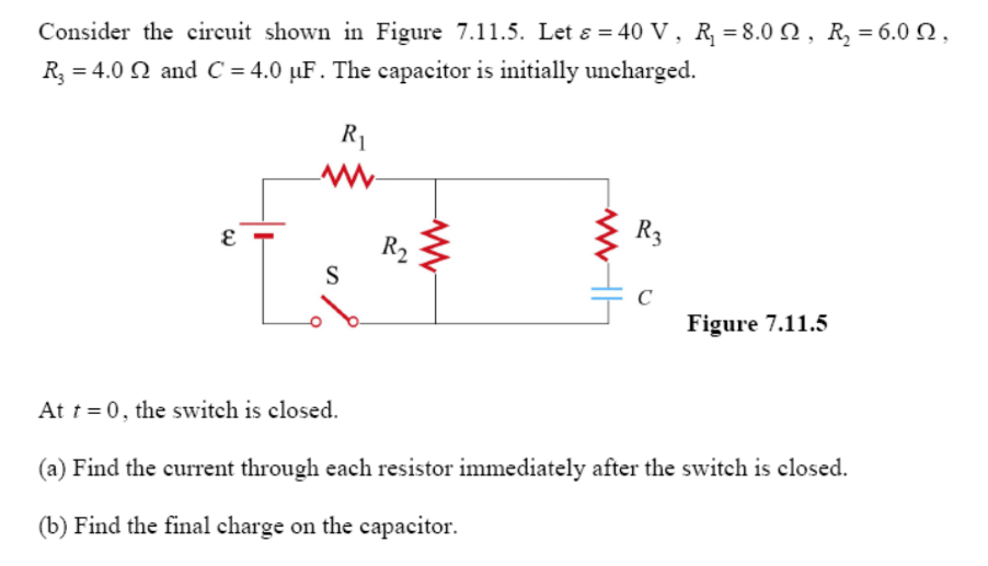 Solved Consider the circuit shown in Figure 7.11.5. Let ε=40 | Chegg.com