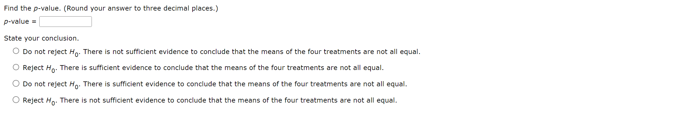 Solved Use α=0.05 to test for any significant differences. | Chegg.com