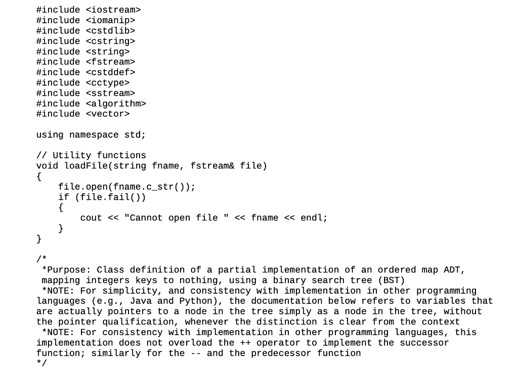 Overview • In the source code file provided: complete | Chegg.com