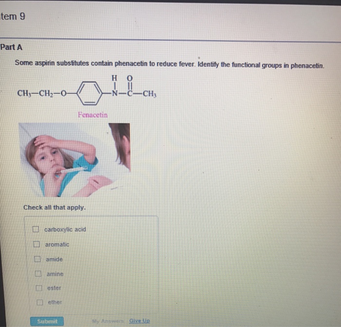 Solved Some aspirin substitutes contain phenacetin to reduce