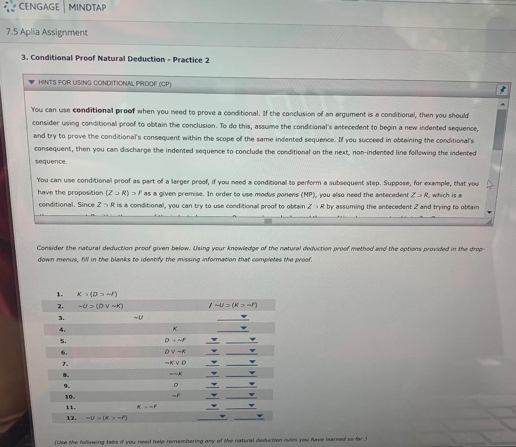 Solved CENGAGE MINDTAP 7.5 Aplia Assignment 3. Conditional | Chegg.com