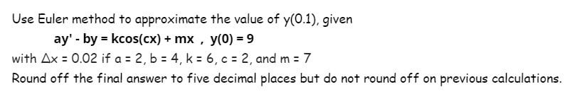 Solved Round Off The Final Answer To Five Decimal Places But Chegg