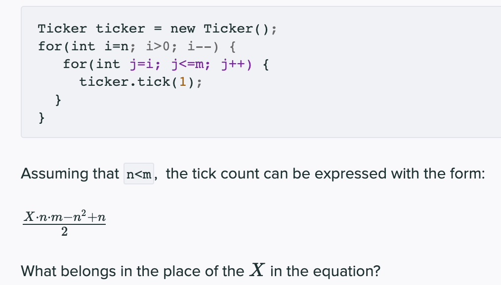 Solved Ticker ticker = new Ticker(); int k=0; for (int i=0; | Chegg.com