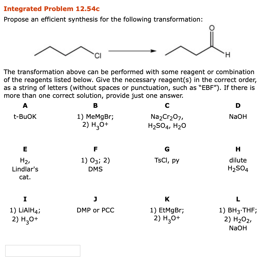 Solved Integrated Problem 12.54c Propose An Efficient | Chegg.com