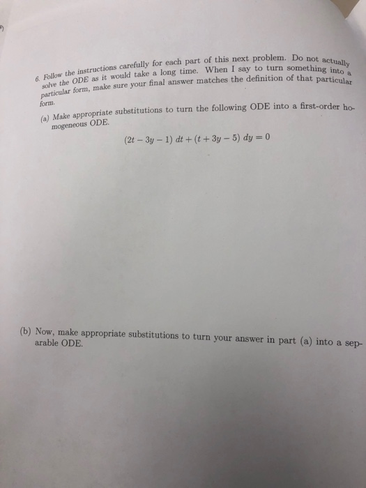 Solved Follow the instructions carefully for each part of | Chegg.com